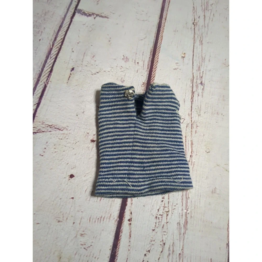 Vintage Barbie #963 RESORT SET  Navy Blue & White‎ Striped Top Red Jacket